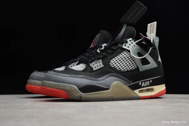 Jordan White Retro 4 Air Off CV9388-001 Bred x 0809